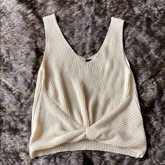 Moon & Madison Cream Knit Tank -NEW W/O TAGS